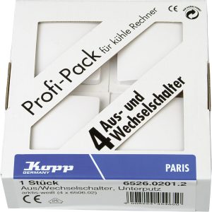 Kopp Płytka przycisku Przełącznik schodowy Paris biały 652602012 1 szt. Kopp Płytka przycisku Przełącznik schodowy Paris biały 652602012 1 szt.