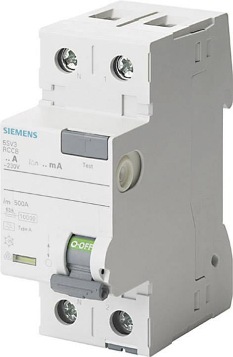 Siemens 5SV36146KL Wyłącznik różnicowoprądowy A 2 styki 40 A 0.3 A 230 V - obrazek 1