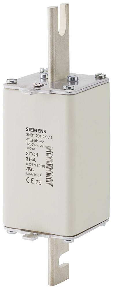 Siemens 3NB12314KK11 Bezpiecznik użytkowy Rozmiar bezpiecznika = 2L 315 A 2 szt. - obrazek 1