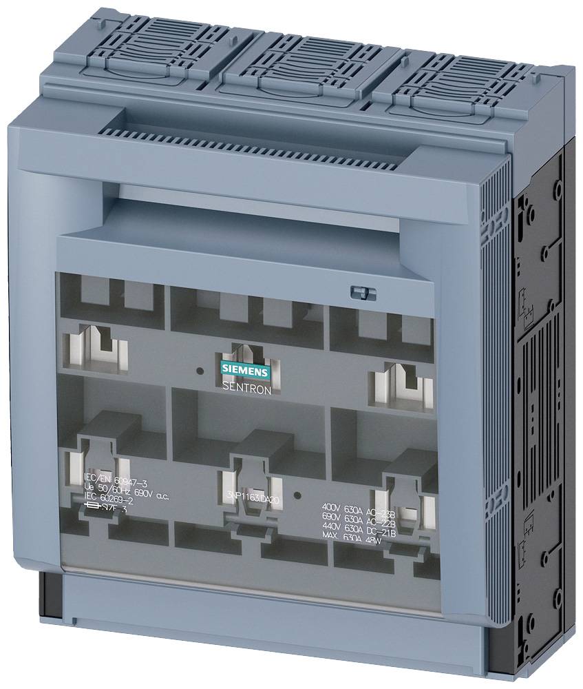Siemens 3NP11631DA20 Rozłącznik bezpiecznikowy 3 styki 630 A 690 V/AC 1 szt. - obrazek 1