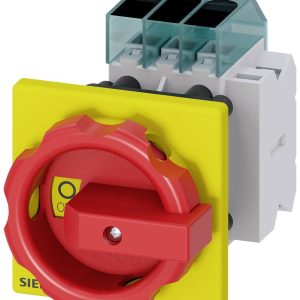 rozłącznik izolacyjny czerwony, żółty 3 styki 16 mm² 63 A 1 NO, 1 NC 690 V/AC Siemens 3LD34541TK53 rozłącznik izolacyjny czerwony, żółty 3 styki 16 mm² 63 A 1 NO, 1 NC 690 V/AC Siemens 3LD34541TK53