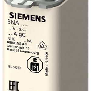 Siemens 3NA3003 Bezpiecznik użytkowy Rozmiar bezpiecznika = 0 10 A 500 V 3 szt. Siemens 3NA3003 Bezpiecznik użytkowy Rozmiar bezpiecznika = 0 10 A 500 V 3 szt.