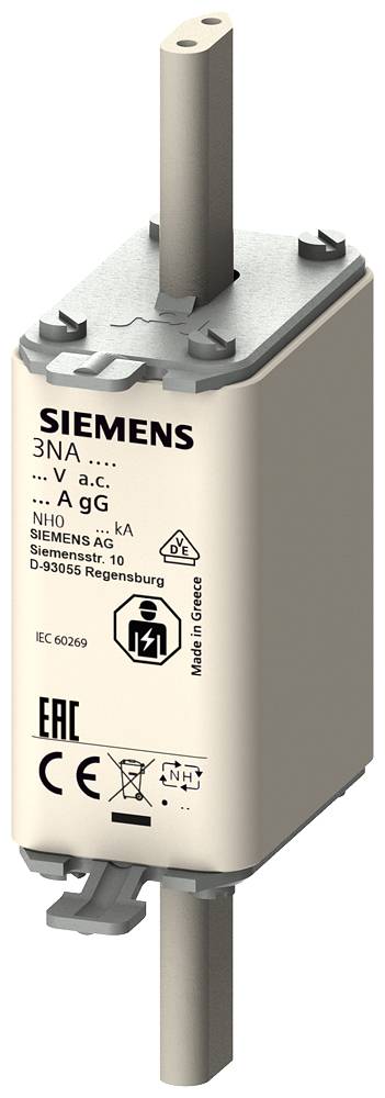 Siemens 3NA3007 Bezpiecznik użytkowy Rozmiar bezpiecznika = 0 20 A 500 V 3 szt. - obrazek 1