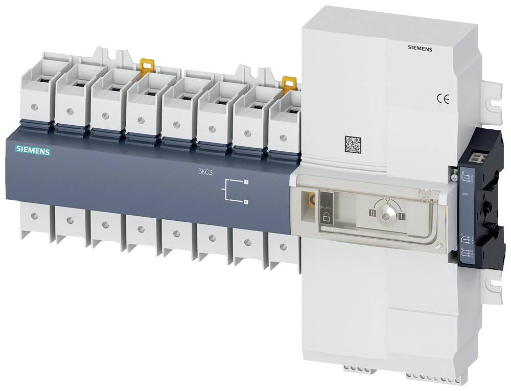 Blokada stycznika czarny 4 styki 100 A 3 zestyki przełączne 415 V/AC Siemens 3KC34302AA220AA3 - obrazek 1