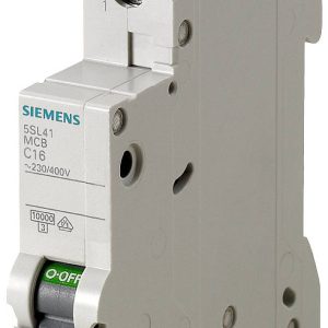 Wyłącznik automatyczny Siemens 5SL4101-8 5SL41018, 1 styk, 230 V, 400 V, 1 A Wyłącznik automatyczny Siemens 5SL4101-8 5SL41018, 1 styk, 230 V, 400 V, 1 A