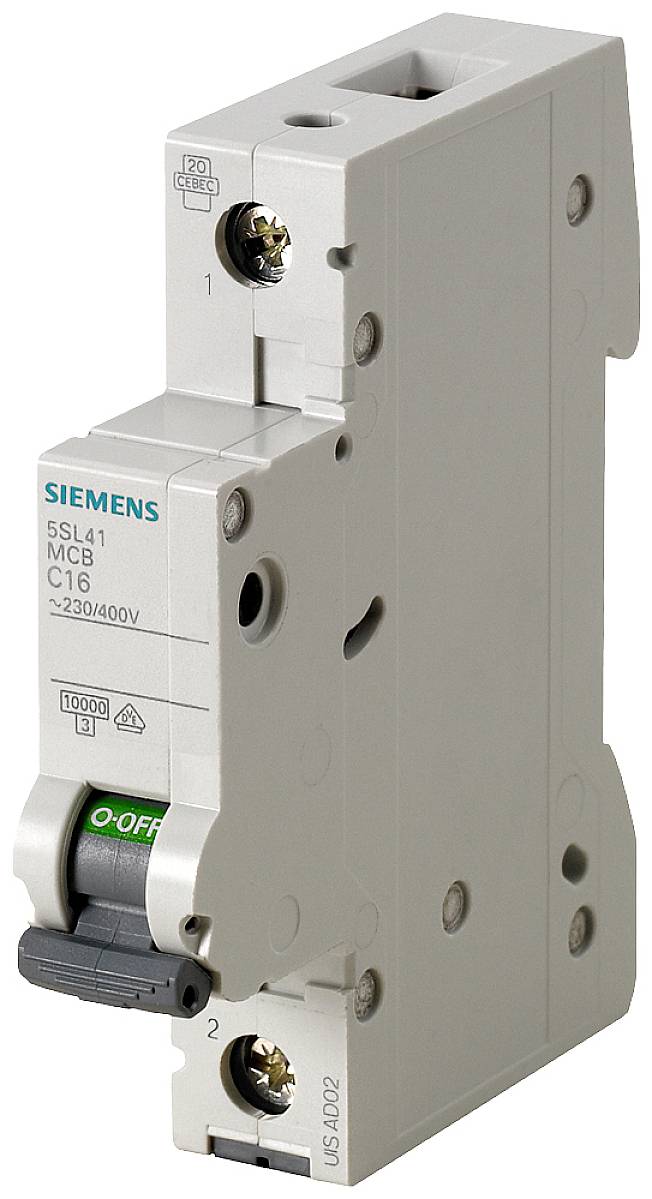 Wyłącznik automatyczny Siemens 5SL4101-8 5SL41018, 1 styk, 230 V, 400 V, 1 A - obrazek 1
