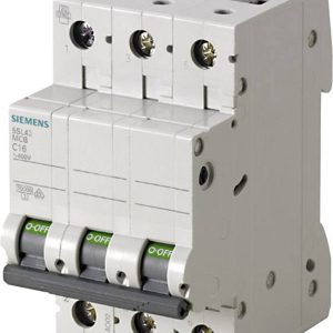 Siemens 5SL43018 5SL4301-8 Wyłącznik automatyczny 3 styki 1 A 400 V Siemens 5SL43018 5SL4301-8 Wyłącznik automatyczny 3 styki 1 A 400 V