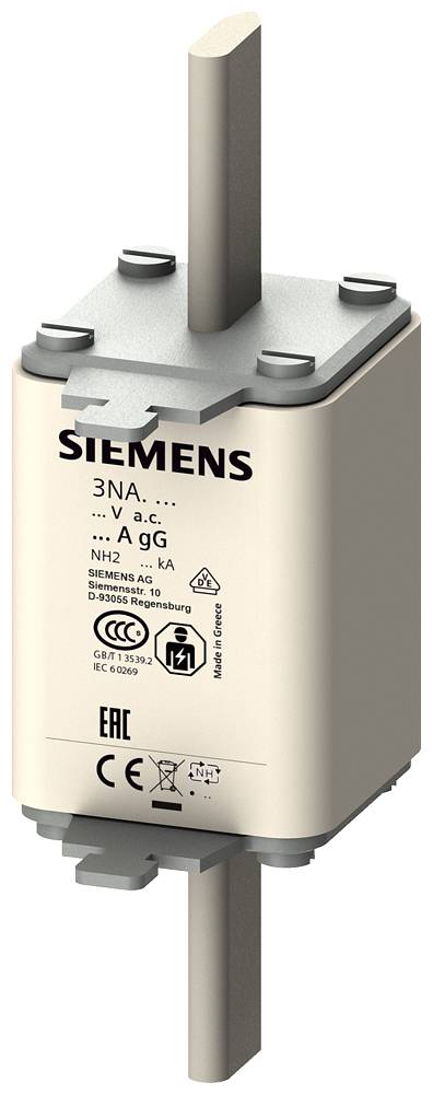 Siemens 3NA3220 Bezpiecznik użytkowy Rozmiar bezpiecznika = 2 50 A 500 V 3 szt. - obrazek 1