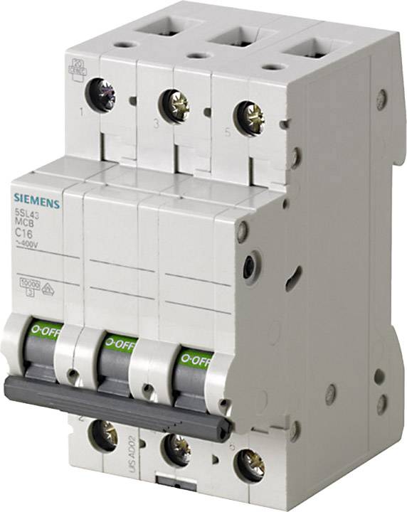 Siemens 5SL43157 5SL4315-7 Wyłącznik automatyczny 3 styki 1.6 A 400 V - obrazek 1