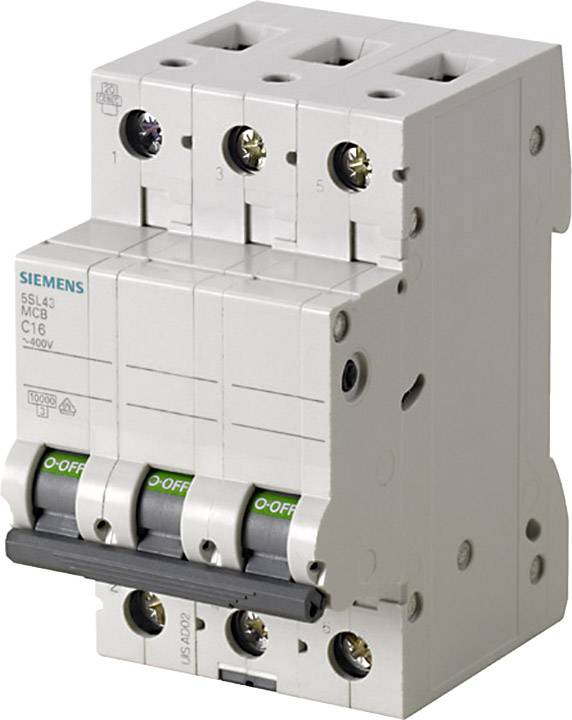 Wyłącznik automatyczny Siemens 5SL4306-8 5SL43068, 3 styki, 400 V, 6 A - obrazek 1
