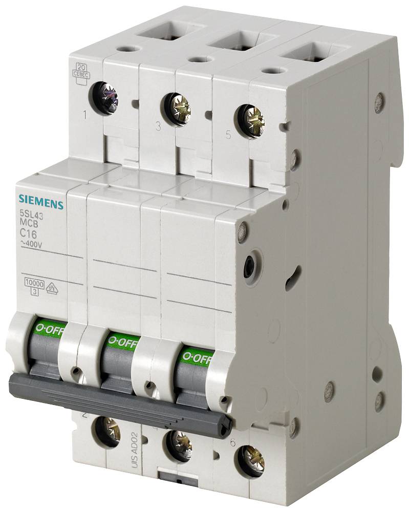 Siemens 5SL43087 5SL4308-7 Wyłącznik automatyczny 3 styki 8 A 400 V - obrazek 1