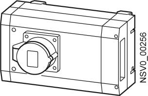 Siemens BVP:034279 Skrzynka BD01-AK2X/Siemens wyprowadzeniem CEE165S14 Kaseta odpływowa szary błyszczący 16 A 400 V/AC 1 - obrazek 1