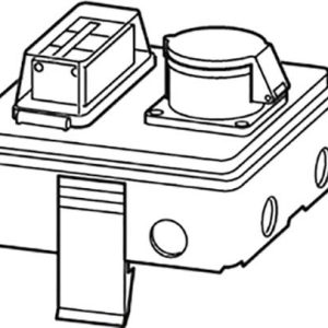 Siemens BVP:047283 BD2-AK1/CEE165A163 Kaseta odpływowa szary błyszczący 3 styki 16 A 400 V/AC 1 szt.