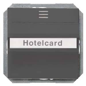 Przełącznik HotelCard Licznik kart hotelowych Siemens 5TG4822 karbonowy Przełącznik HotelCard Licznik kart hotelowych Siemens 5TG4822 karbonowy
