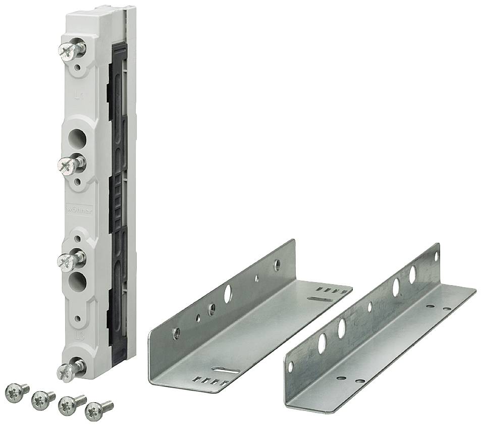Siemens 8GK97110KK01 Uchwyt szyny DIN ALPHA 630, 3-biegunowy, rozstaw osi ze stali nierdzewnej 60 mm Wspornik do szynopr - obrazek 1