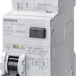 Wyłącznik różnicowoprądowy/automatyczny Siemens 5SU16547KK20 2 styki 20 A 0.3 A 230 V