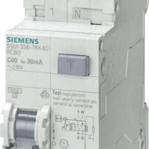 Wyłącznik różnicowoprądowy/automatyczny Siemens 5SU16567KK06 2 styki 6 A 0.3 A 230 V