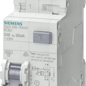 Wyłącznik różnicowoprądowy/automatyczny Siemens 5SU16567KK20 2 styki 20 A 0.3 A 230 V