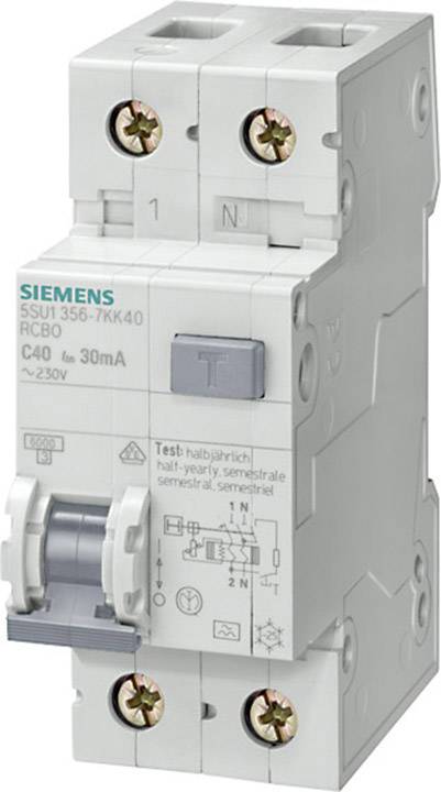 Wyłącznik różnicowoprądowy/automatyczny Siemens 5SU16567KK32 2 styki 32 A 0.3 A 230 V - obrazek 1