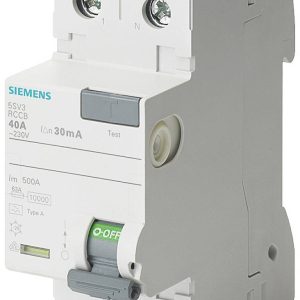 Siemens 5SV33126KK01 Wyłącznik różnicowoprądowy A 2 styki 25 A 0.03 A 230 V Siemens 5SV33126KK01 Wyłącznik różnicowoprądowy A 2 styki 25 A 0.03 A 230 V
