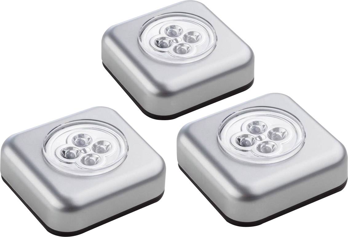 Müller-Licht 400136 Lampka przenośna Zestaw 3-elementowy LED srebrny - obrazek 1