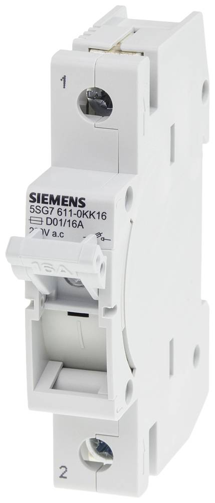 Siemens 5SG76110KK06 Przełącznik rozłączający Rozmiar bezpiecznika = D01 6 A 230 V 12 szt. - obrazek 1