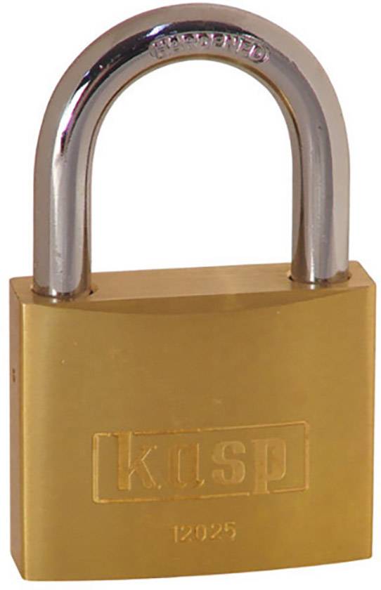 Kłódka Kasp K12025LO 25 mm Zamykana na klucz z zamkiem kluczykowym - obrazek 1