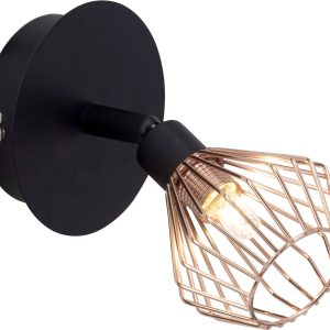 Lampa ścienna Dalma Brilliant Dalma 21010/76, G9, (S x W x G) 13.5 x 16 x 135.00 cm, czarny, miedziany Lampa ścienna Dalma Brilliant Dalma 21010/76, G9, (S x W x G) 13.5 x 16 x 135.00 cm, czarny, miedziany