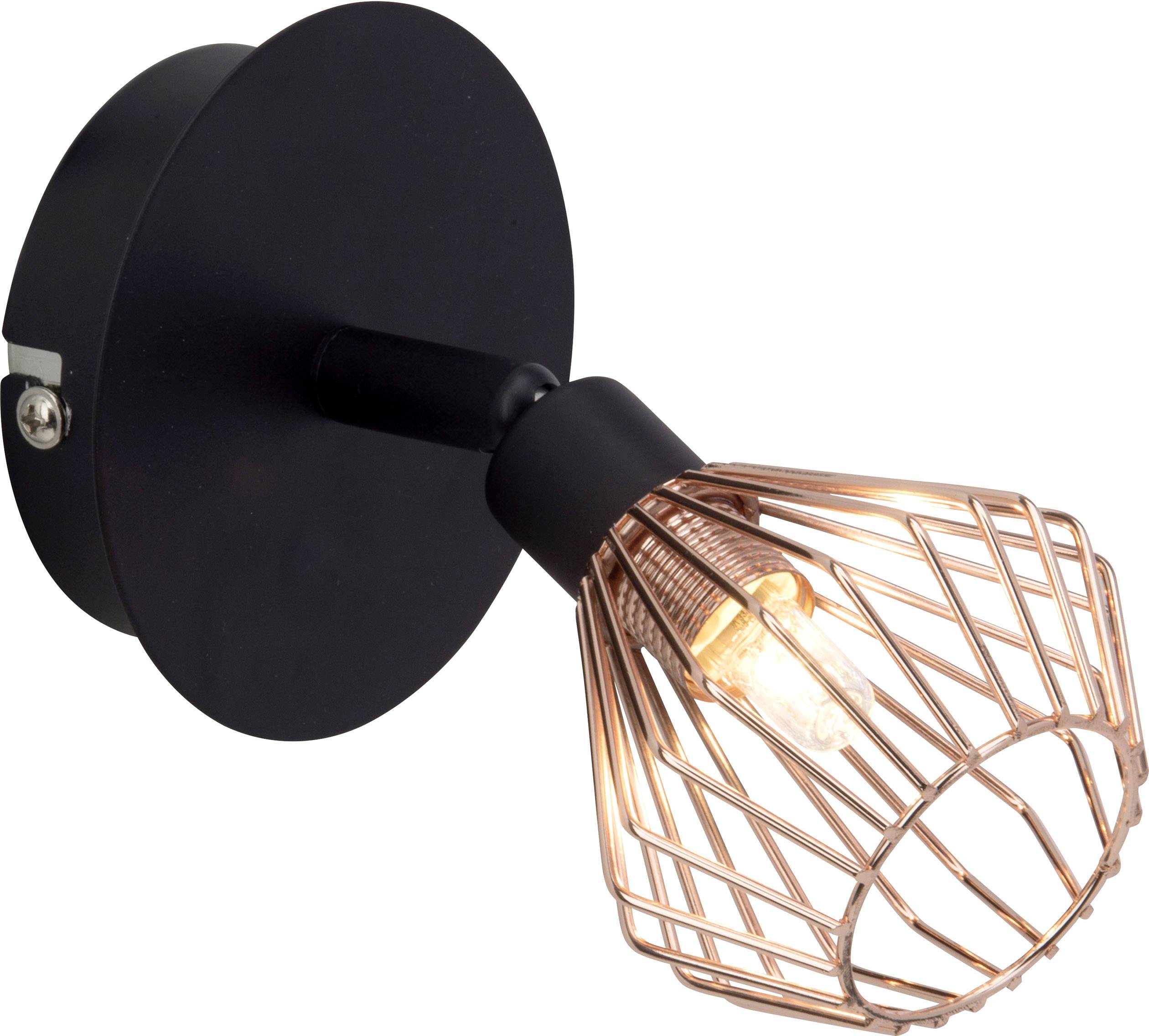 Lampa ścienna Dalma Brilliant Dalma 21010/76, G9, (S x W x G) 13.5 x 16 x 135.00 cm, czarny, miedziany - obrazek 1
