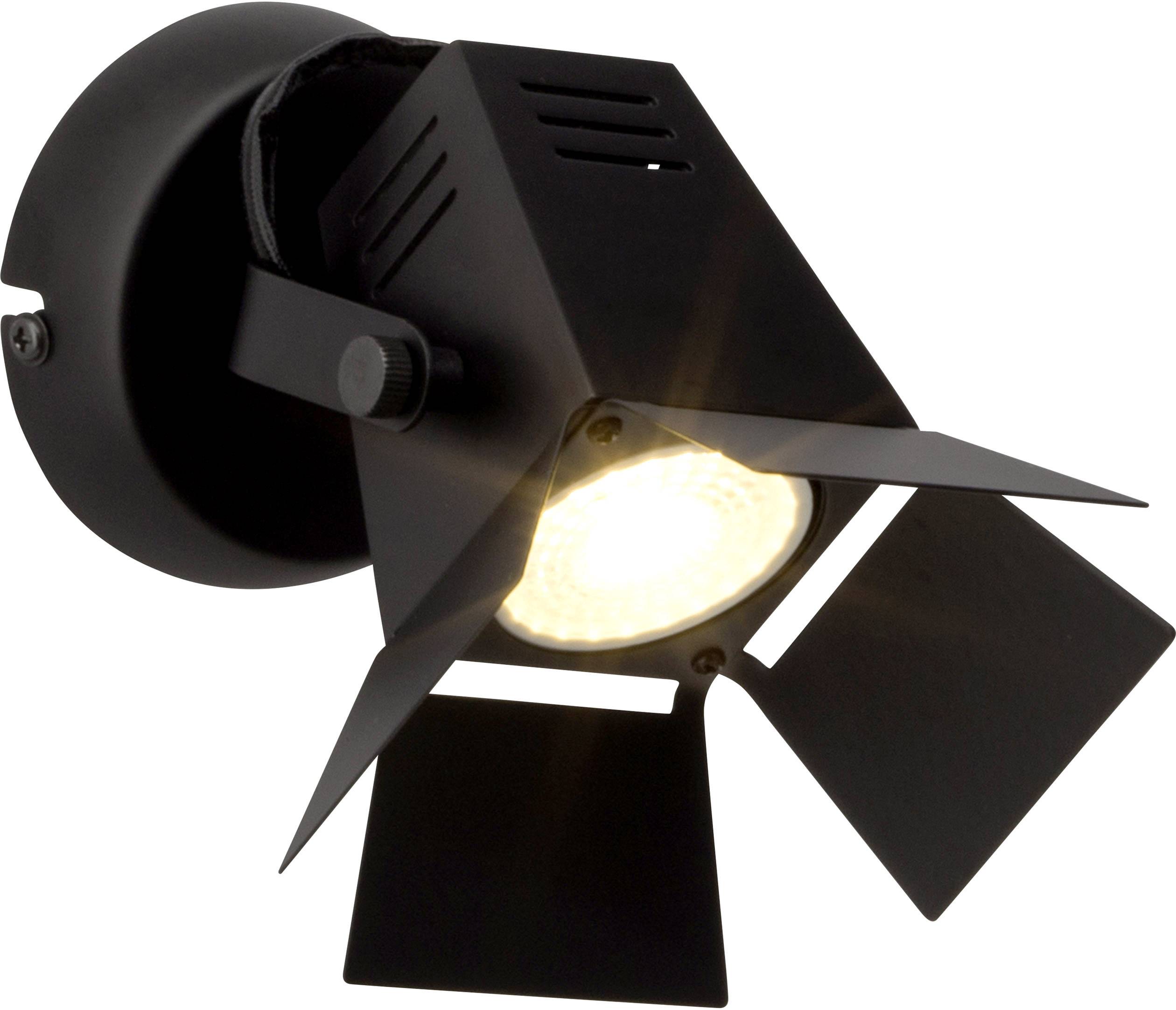 Lampa naścienna Movie Brilliant Movie G08910/76, GU10, 450.00 lm, 3000 K, (S x W) 17 cm x 15 cm, czarny (matowy) - obrazek 1