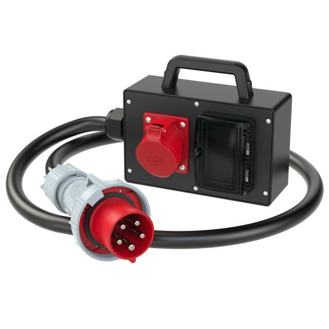 Tablica rozdzielcza PCE 9216645, 400 V, 63/32A, IP44,, wtyczka CEE - obrazek 1
