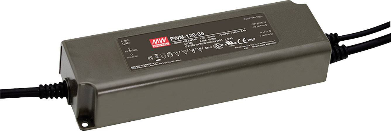 Zasilacz impulsowy LED MEAN WELL PWM-120-24, N/A - obrazek 1