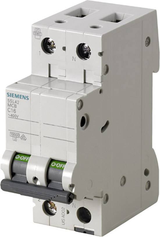 Siemens 5SL45137 Wyłącznik automatyczny C/10 kA 2 styki 13 A 230 V - obrazek 1