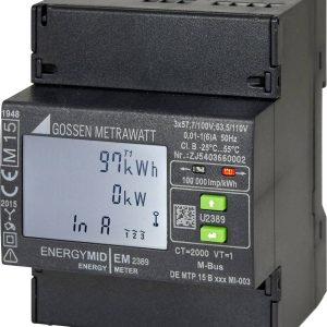 Gossen Metrawatt U2387-V022 U2387-V022 Licznik pradu trójfazowy przekładnikowy cyfrowy Zezwolenie MID: tak 1 szt. Gossen Metrawatt U2387-V022 U2387-V022 Licznik pradu trójfazowy przekładnikowy cyfrowy Zezwolenie MID: tak 1 szt.