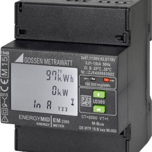 Gossen Metrawatt U2389-V025 U2389-V025 Licznik pradu trójfazowy przekładnikowy cyfrowy Zezwolenie MID: tak 1 szt. Gossen Metrawatt U2389-V025 U2389-V025 Licznik pradu trójfazowy przekładnikowy cyfrowy Zezwolenie MID: tak 1 szt.