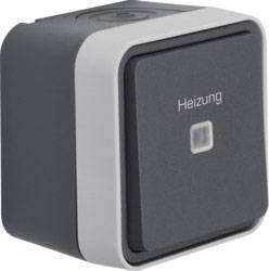 Wyłącznik bezpieczeństwa, W.1 powierzchniowy Berker 35663505, IP55, 250 V/AC, szary, szary błyszczący Wyłącznik bezpieczeństwa, W.1 powierzchniowy Berker 35663505, IP55, 250 V/AC, szary, szary błyszczący