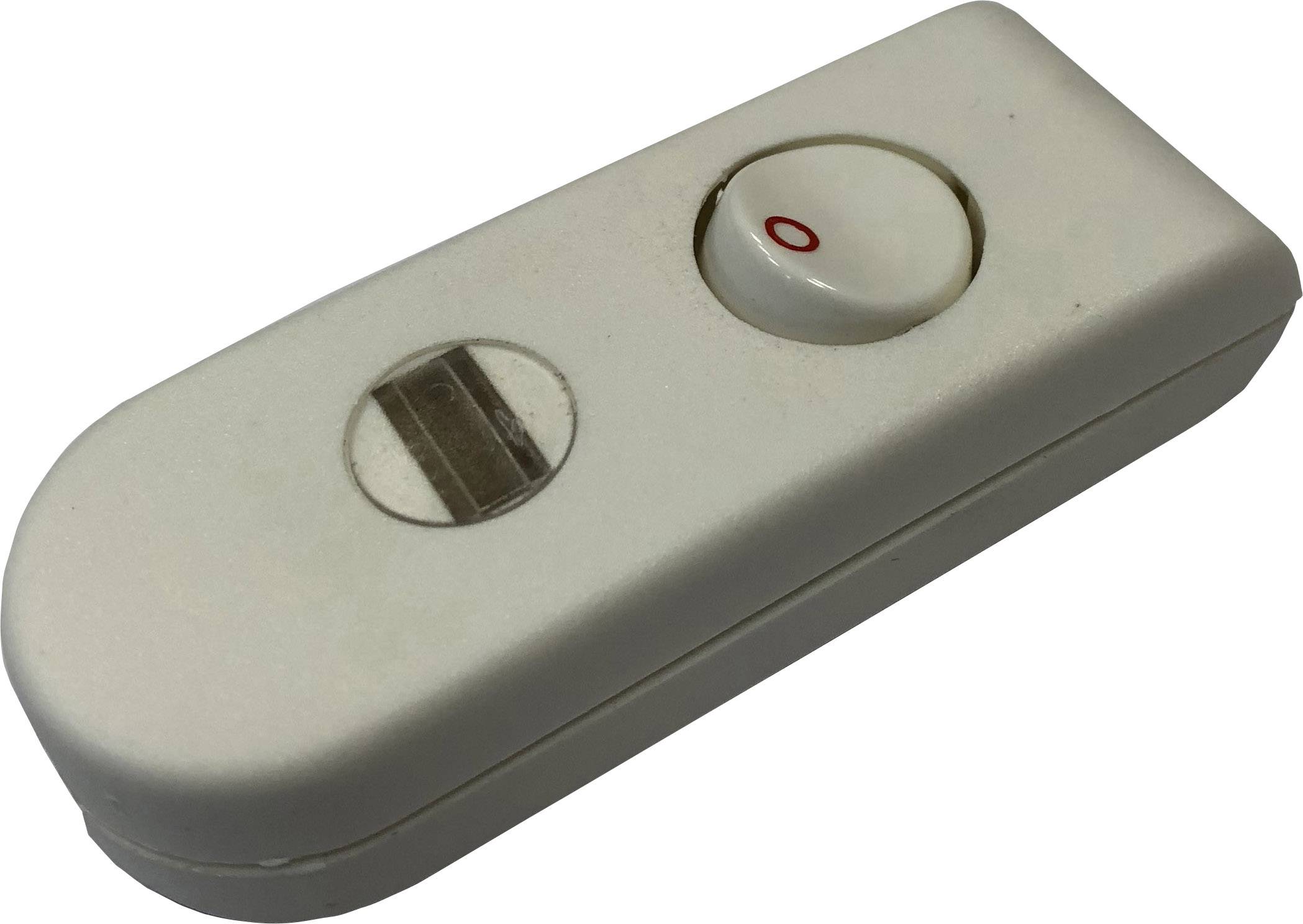 interBär 8093-108.01 Przełącznik przewodowy biały 1 x wył/wł 2 A 1 szt. - obrazek 1