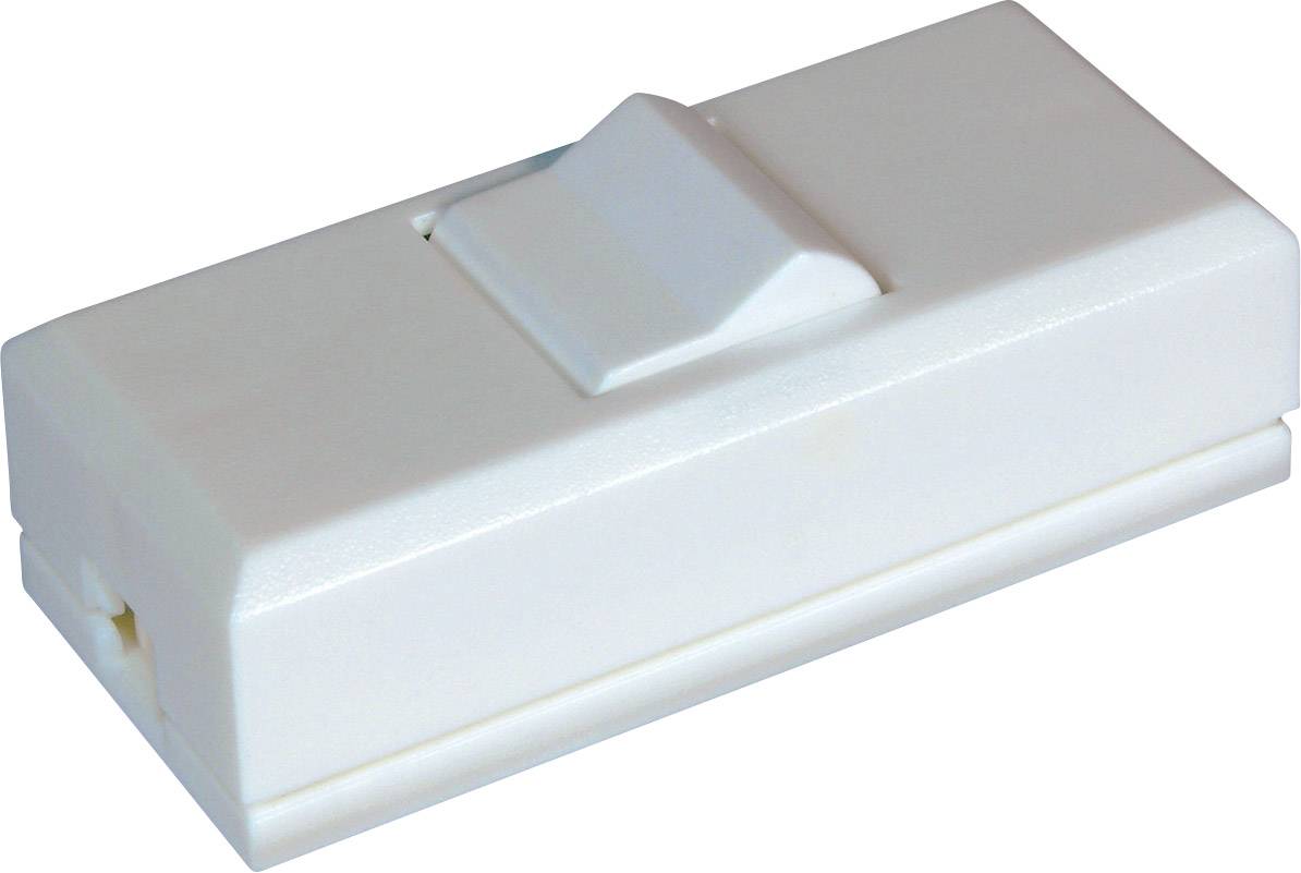 interBär 8075-008.01 Przełącznik przewodowy biały 1 x wył/wł 2 A 1 szt. - obrazek 1