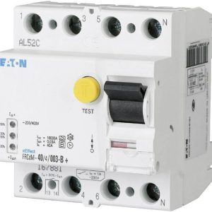 Eaton 167881 Wyłącznik róznicowoprądowy 4 styki 40 A 0.03 A 240 V, 415 V Eaton 167881 Wyłącznik róznicowoprądowy 4 styki 40 A 0.03 A 240 V, 415 V