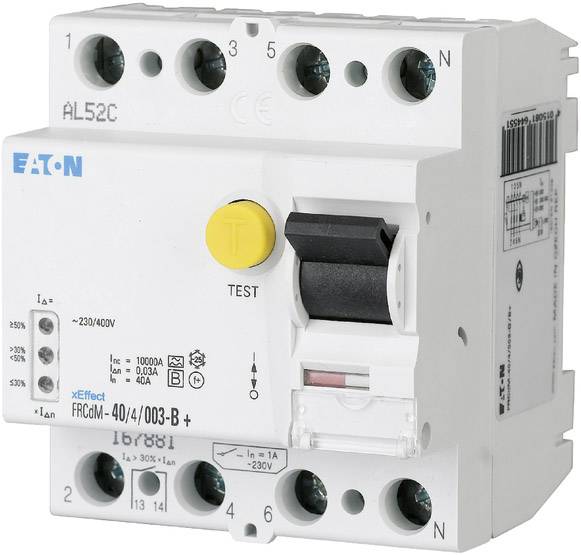 Eaton 167898 Wyłącznik róznicowoprądowy 4 styki 63 A 0.3 A 240 V, 415 V - obrazek 1