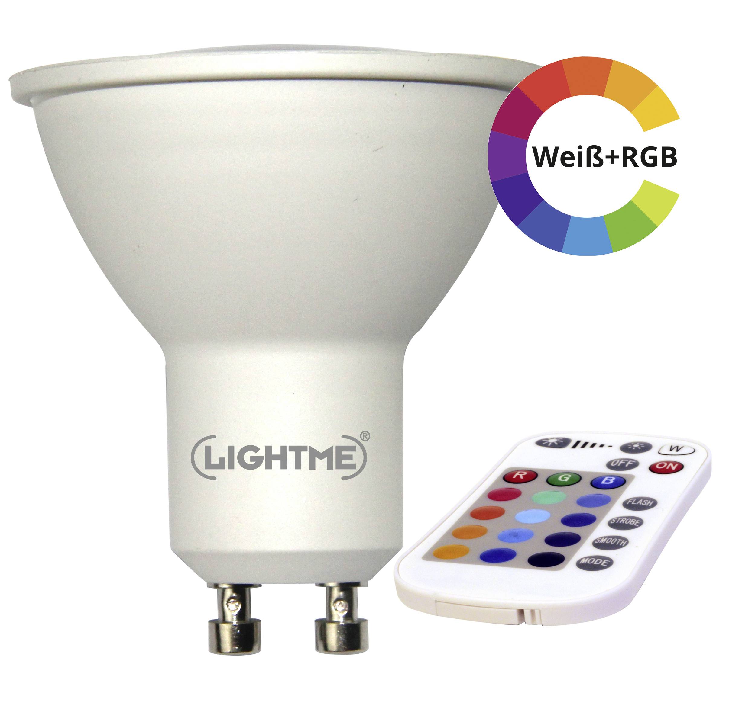 Żarówka LED LightMe LM85190-2 GU10 4.5 W = 28 W 300 lm RGBW 1 szt. - obrazek 1