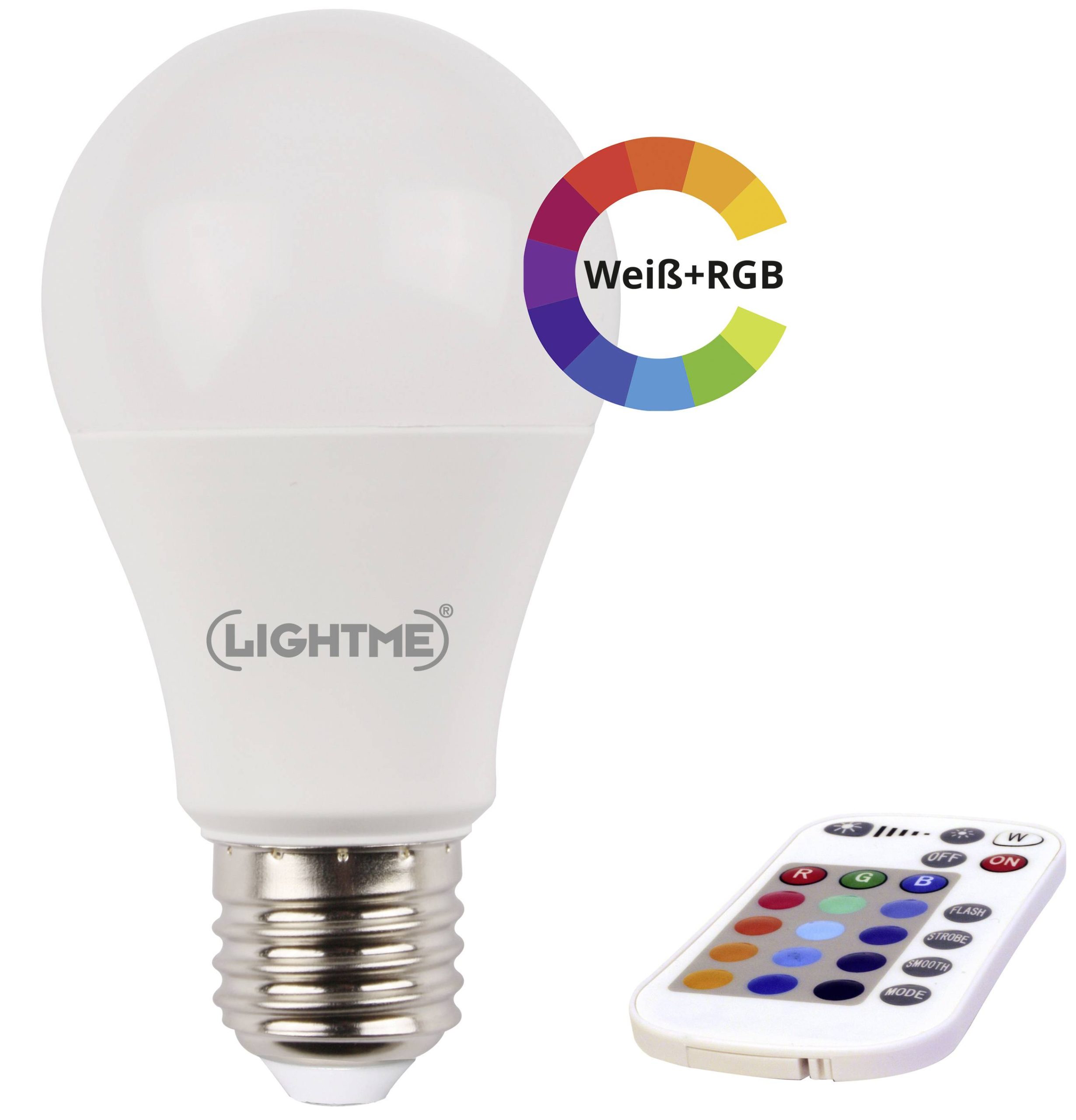 Żarówka LED LightMe LM85194 E-27 8.8 W = 66 W 900 lm RGBW 1 szt. - obrazek 1
