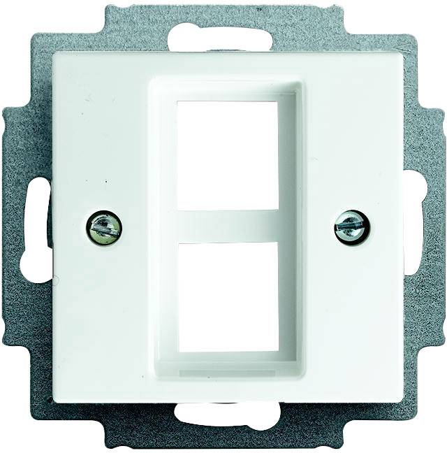 Busch-Jaeger 2 x Zaślepka Zestaw do gniazda modularnego Busch-balance SI śnieżnobiały 2561-02-914 1 szt. - obrazek 1