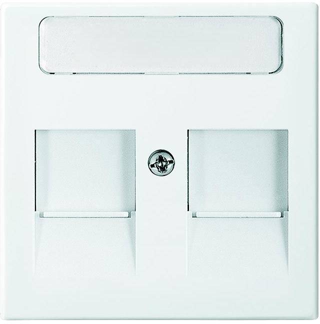 Busch-Jaeger 2 x Zaślepka Zestaw do gniazda modularnego Busch-balance SI śnieżnobiały 1800-914 1 szt. - obrazek 1