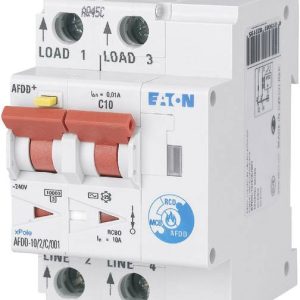 Eaton 187168 Przełącznik ochrony przeciwpożarowej 2 styki 10 A 0.03 A 230 V/AC 1 szt. Eaton 187168 Przełącznik ochrony przeciwpożarowej 2 styki 10 A 0.03 A 230 V/AC 1 szt.