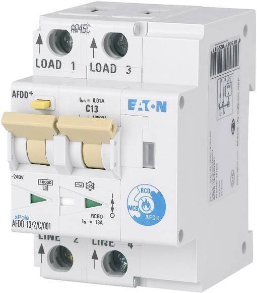 Eaton 187177 Przełącznik ochrony przeciwpożarowej 2 styki 13 A 0.01 A 230 V/AC 1 szt. - obrazek 1