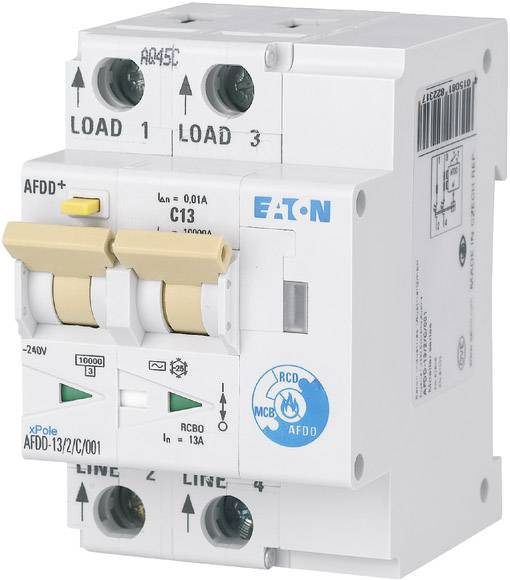 Eaton 187180 Przełącznik ochrony przeciwpożarowej 2 styki 13 A 0.03 A 230 V/AC 1 szt. - obrazek 1