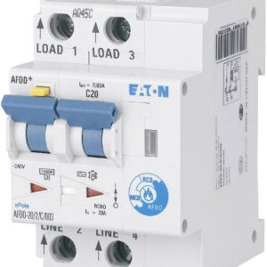 Eaton 187220 Przełącznik ochrony przeciwpożarowej 2 styki 20 A 0.03 A 230 V/AC 1 szt. Eaton 187220 Przełącznik ochrony przeciwpożarowej 2 styki 20 A 0.03 A 230 V/AC 1 szt.