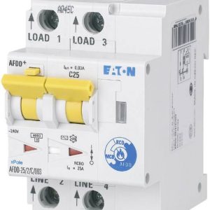 Eaton 187228 Przełącznik ochrony przeciwpożarowej 2 styki 25 A 0.03 A 230 V/AC 1 szt. Eaton 187228 Przełącznik ochrony przeciwpożarowej 2 styki 25 A 0.03 A 230 V/AC 1 szt.