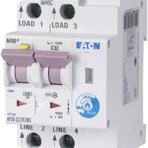 Eaton 187232 Przełącznik ochrony przeciwpożarowej 2 styki 32 A 0.03 A 230 V/AC 1 szt. Eaton 187232 Przełącznik ochrony przeciwpożarowej 2 styki 32 A 0.03 A 230 V/AC 1 szt.